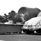 The General Electric GAU-8 30mm Gatling gun can fire over 4,000 rounds per minute. Here it is shown with a VW Beetle for scale. (US Air Force)